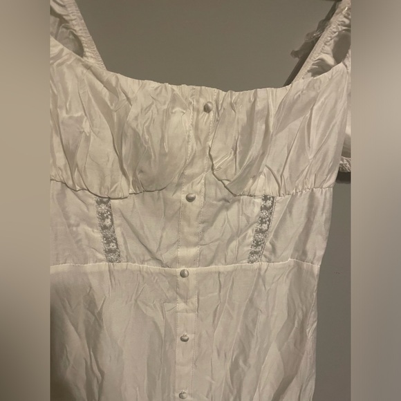 Pink Diamond NWT White COTTAGE CORE‎ MIDI Dress size 8 - Picture 4 of 8